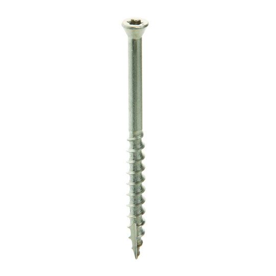 Grip-Rite #7 x 2-1/4" Stainless Steel Trim Head Screw - Bucket of 3,000