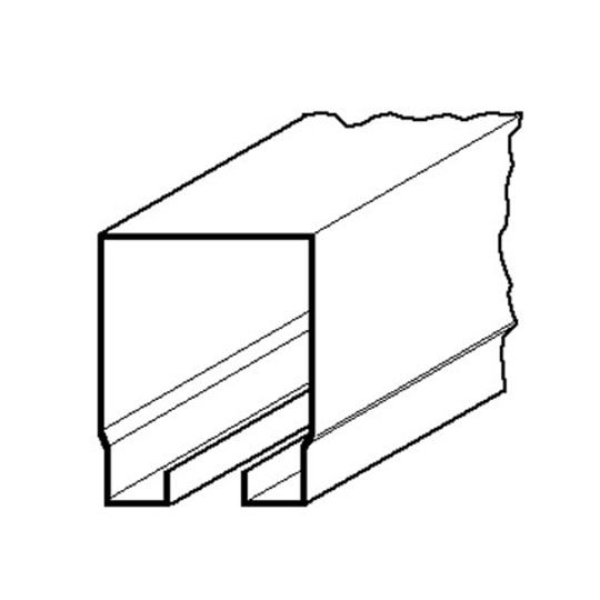 MWI Components BC302 Square Track 16 Gauge, Doors Up To 450 Lbs MP2 — MW3103020012
