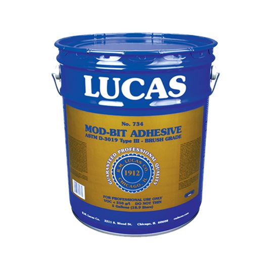 RM Lucas Mod-Bit Adhesive Brush Grade - 5 Gallon Pail