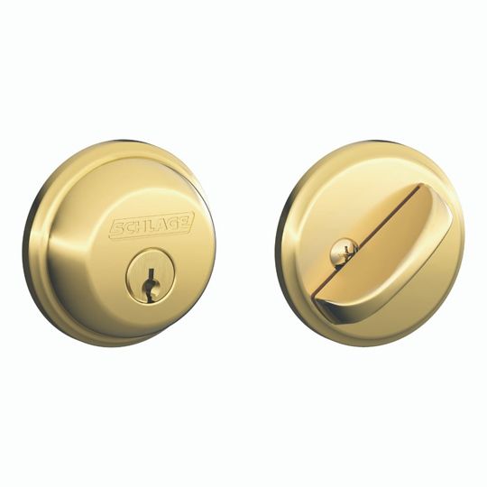 Schlage B360 Single Cylinder Deadbolt — SCHSCDBBB