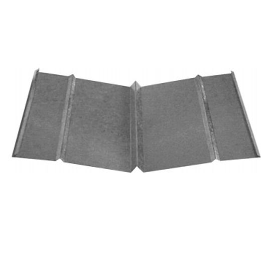 Able Sheet Metal 26 Gauge x 25" 3-Rib Galvanized Steel Valley with Hem