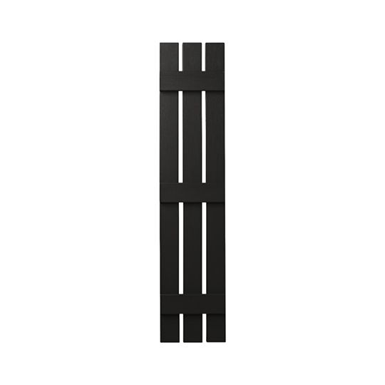 Mastic 12" x 43" Board & Batten Standard 3-Board Shutters - Open Style — ACOVIN30124333