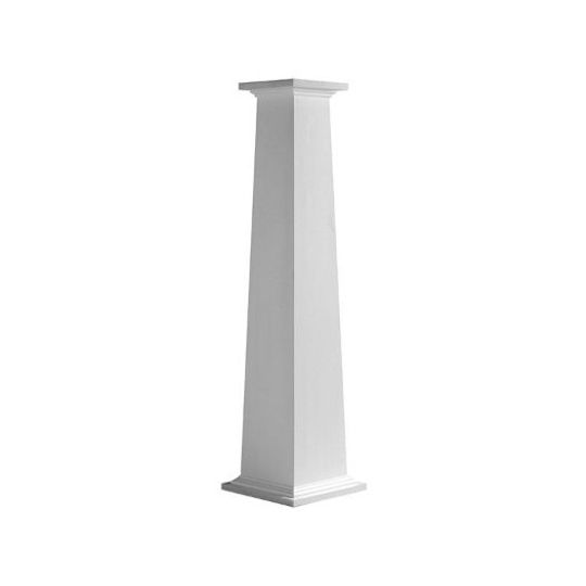 Wholesale Millwork 12" x 8" x 6' Square Tapered Flat Column
