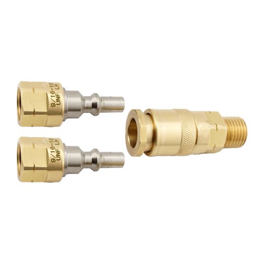 Primeline Tools 3-Piece Quick Connect Coupler Set (1 Female, 2 Male)