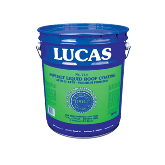 RM Lucas Premium Fibrated Asphalt Liquid Roof Coating - 5 Gallon Pail