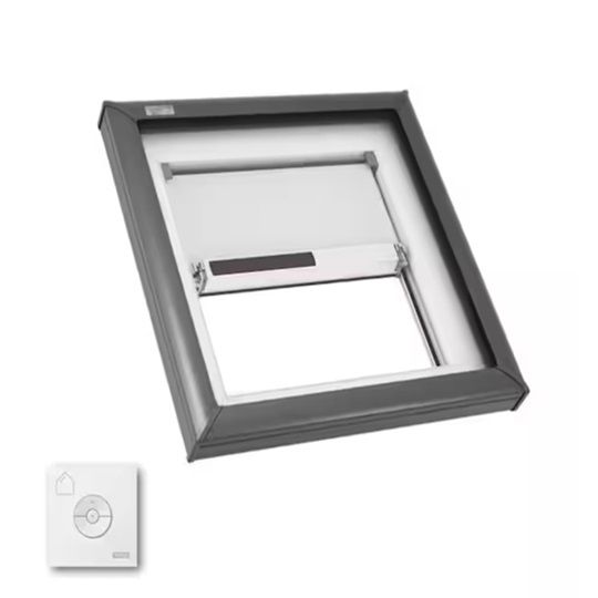 Velux Fixed Curb-Mounted Skylight With Low E - Solar Blind and Remote — VELFCM2222SLAM