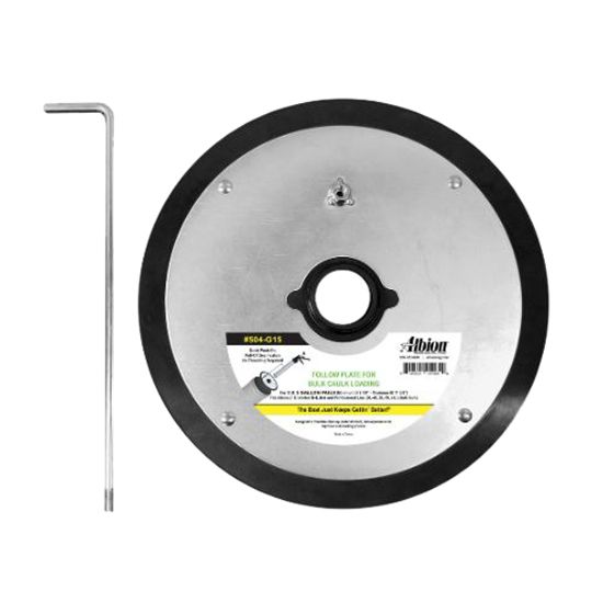 Albion Dispensing Solutions Slip-on Follow Plate for 5 Gallon Pail (No Threading)