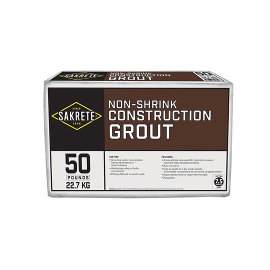 Sakrete Non-Shrink Construction Grout - 50 Lb. Bag