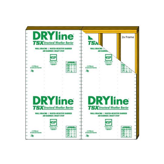 Fibre Converters 1/8" x 4' x 10' DRYline Tsx Green-Grade Structural Sheathing