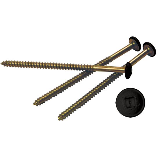 Mid-America Painted Screws — MABPS25BK12