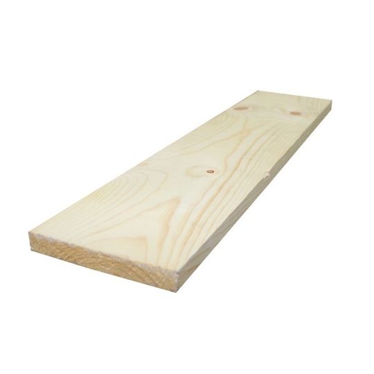 Lumber 1" x 6" x 12' #3 & Better S4S Kiln-Dried Ponderosa Pine