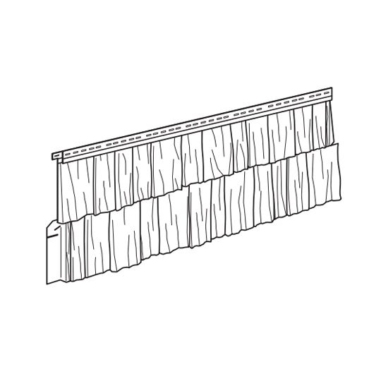 Mastic Cedar Discovery Hand-Split Shake Vinyl Siding — ACOCD95HS350