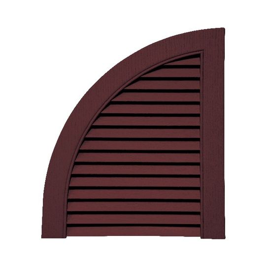 Mid-America Open Louver Quarter Round Arch Top for Standard Louver Shutters — MABATL14BX