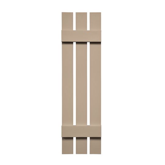 Mid-America Board-N-Batten Standard Three-Board Spaced Shutter — MABBNB3BS1271023