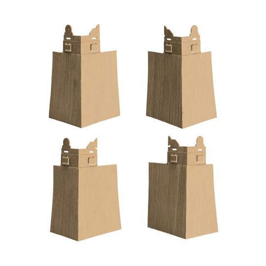 CertainTeed Siding Cedar Impressions 7" Perfecton Offset Mitered Corner Post - Box of 4 — CERMCO7NBB