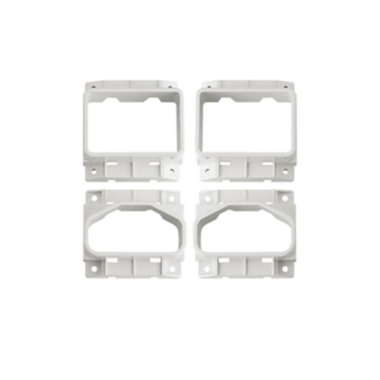 Color Guard Railing Systems Straight Rail Bracket- Madison, Savannah, Tuscany — COGC230ERBKH4