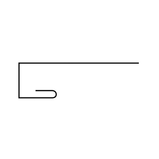 ASC Building Products 22 Gauge x 1" C13 IronOx C-Metal Flashing