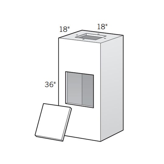 Eldorado Stone 18" x 18" x 36" Column with End Cap