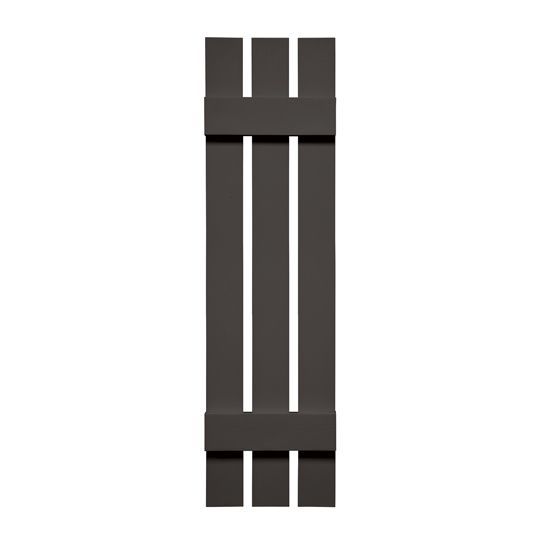 Mid-America Board-N-Batten Standard Three-Board Spaced Shutter — MABBNB3BS1275018