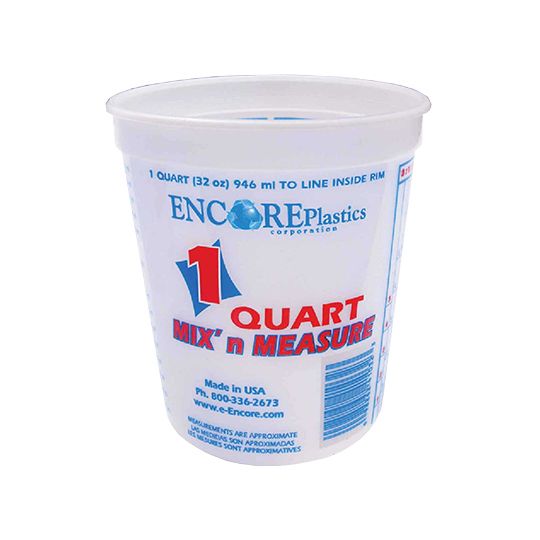 Paint Sundries Solutions Encore Plastics 1 Quart Mix' n Measure Pail