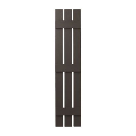 Mastic 12" x 43" Board & Batten Standard 3-Board Shutters - Open Style — ACOVIN3O124359