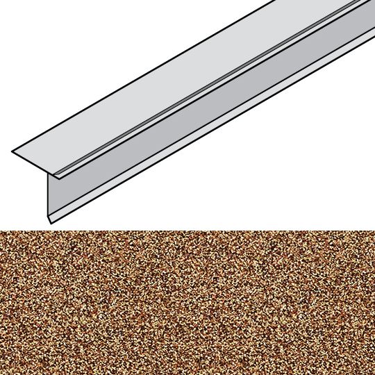 Unified Steel 2-1/4" x 79" Granite-Ridge Starter Strip — BORSSGRES