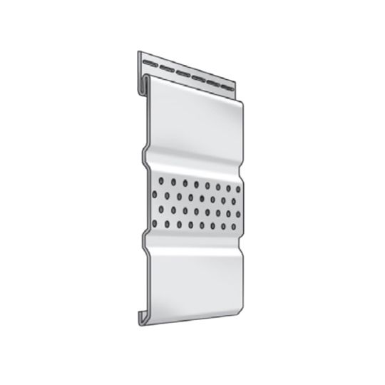 Royal Building Products Triple 4" Builders Center Perforated Soffit — ROYBUT4MCWI