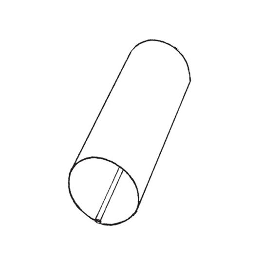 Berger Building Products .019" x 3" x 10' Plain Round Painted Aluminum Downspout — BBPDSPRP30W3