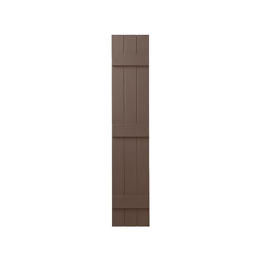 Mastic 11" x 43" Board & Batten Standard 3-Board Shutters - Closed Style — ACOVIN3C1143SL