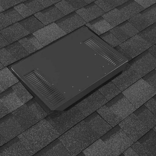 Owens Corning VentSure Low Profile Slant Back Roof Vent with Exterior Louver - Extended Flange — Ventilation and Drainage — OCFVSSBVLPEFDG