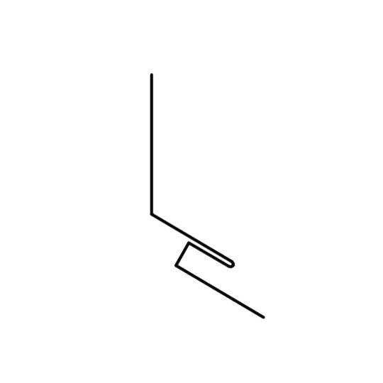 Ideal Roofing 18" x 10' Junior Hf #806J Painted Wall Flashing